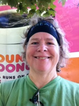 A silly post-race self portrait in front of the Dunkin’ Donuts truck...because, as we all know, “America runs on Dunkin!”