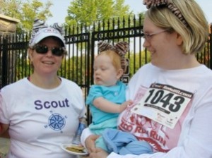 Post race at the Zoo Run Run with Ro and Maeve